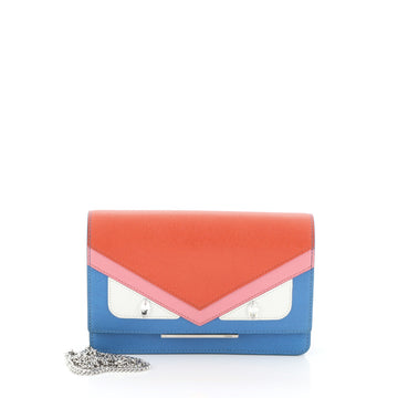 Fendi Monster Wallet on Chain Leather 