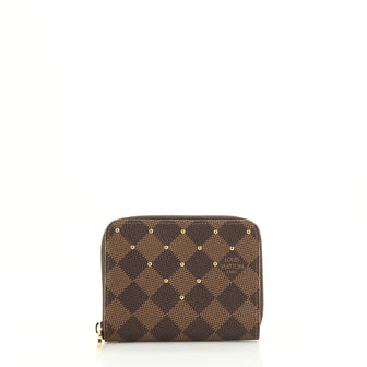 Louis Vuitton Zippy Coin Purse Studded Damier 