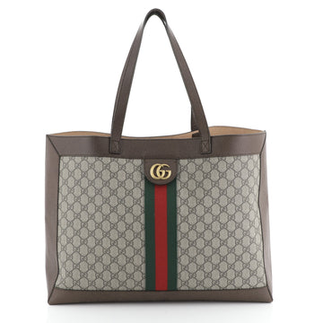 Gucci Ophidia Soft Open Tote GG Coated Canvas East West