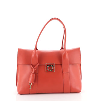 Salvatore Ferragamo Sookie Satchel Leather Medium
