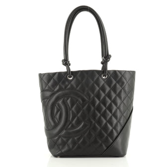 Chanel Cambon Tote Quilted Leather Medium
