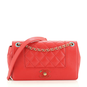 Chanel Mademoiselle Vintage Flap Bag Quilted Sheepskin Small