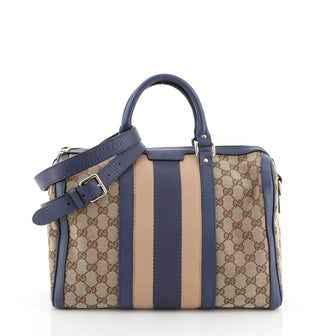 Gucci Vintage Web Boston Bag GG Canvas Medium