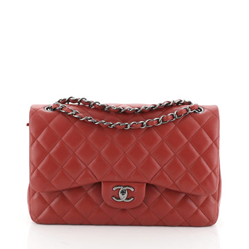 Chanel Classic Double Flap Bag Quilted Lambskin Jumbo