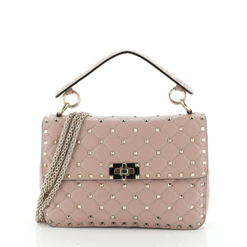 Rockstud Spike Flap Bag Quilted Leather Medium