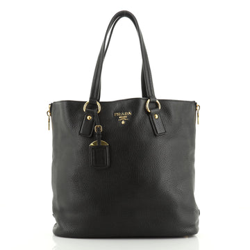 Side Zip Shopper Tote Vitello Daino Large