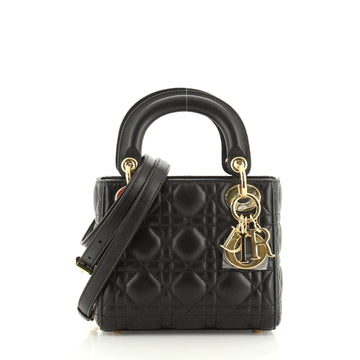Christian Dior Lady Dior Bag Cannage Quilt Lambskin Mini