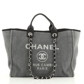 Chanel Deauville Tote Canvas Large