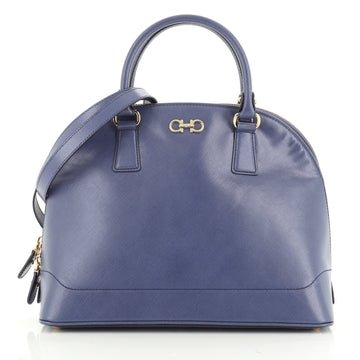 Salvatore Ferragamo Darina Convertible Satchel Saffiano Leather Medium