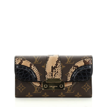 Louis Vuitton Monogramissime Wallet Monogram Canvas and Exotics 