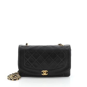Chanel Vintage Diana Flap Bag Quilted Lambskin Medium
