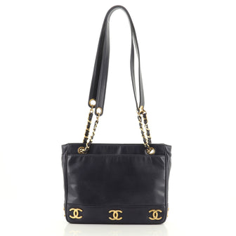 Chanel Vintage CC Shopping Tote Lambskin Medium