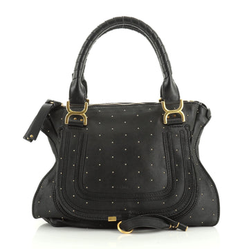 Chloe Marcie Shoulder Bag Studded Leather Medium