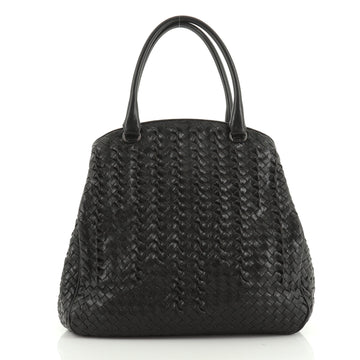 Bottega Veneta Dome Satchel Embossed Intrecciato Nappa Medium