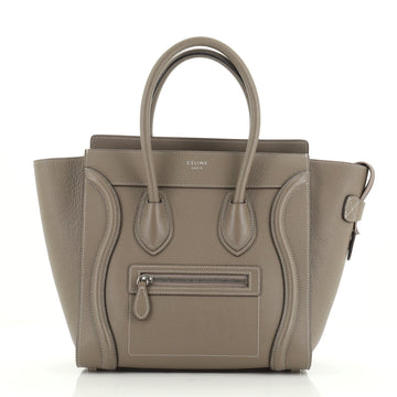 Celine Luggage Bag Grainy Leather Micro