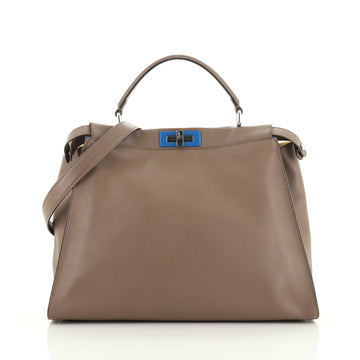 Fendi Peekaboo Bag Rigid Leather Large