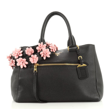 Prada Front Pocket Convertible Tote Vitello Daino Medium