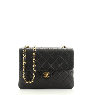 Chanel Vintage Square Classic Flap Bag Quilted Lambskin Small