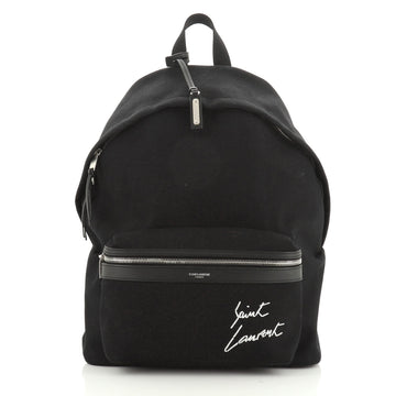 Saint Laurent City Backpack Canvas Medium
