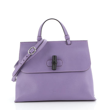 Gucci Bamboo Daily Top Handle Bag Leather Medium