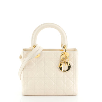 Christian Dior Vintage Lady Dior Bag Cannage Quilt Lambskin Medium