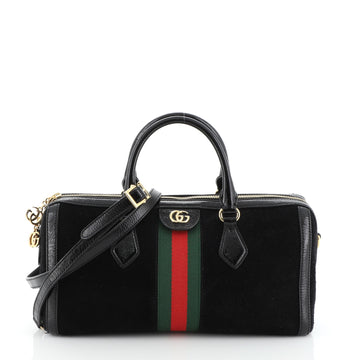 Gucci Ophidia Boston Bag Suede Medium