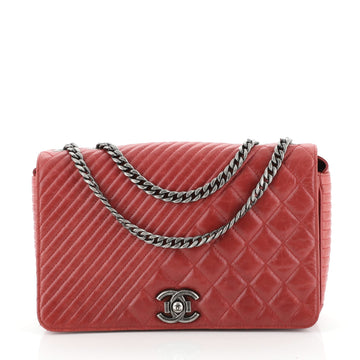 Chanel Coco Boy Flap Bag Quilted Aged Calfskin Medium