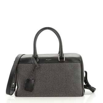 Saint Laurent Classic Duffle Bag Studded Leather 6