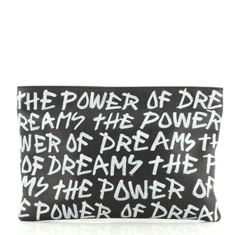 Balenciaga Graffiti Bazar Pouch Leather 