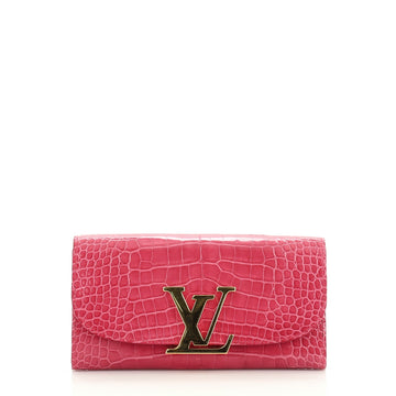 Louis Vuitton Vivienne LV Wallet Alligator Long