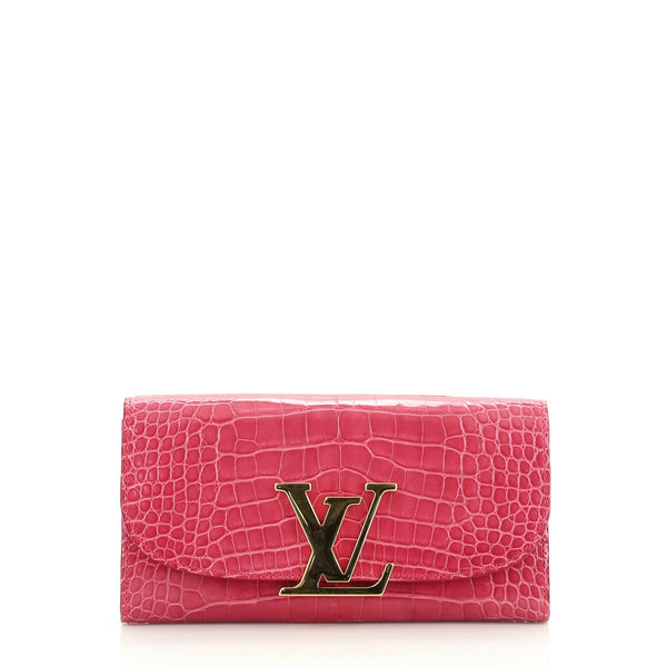 Louis Vuitton Vivienne LV Wallet Alligator Long at 1stDibs