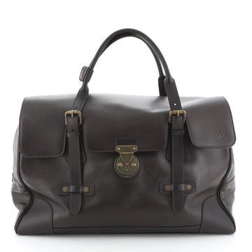 Louis Vuitton Flap Lock Weekender Bag Utah Leather 