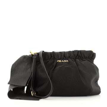 Prada Convertible Bow Tote Tessuto Medium