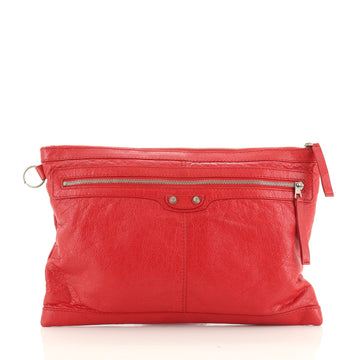 Balenciaga Clip P Pouch Leather Large