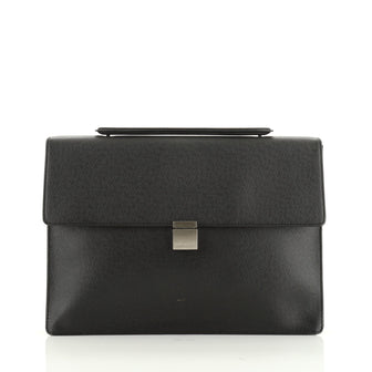 Louis Vuitton Porte-Documents Angara Handbag Taiga Leather 