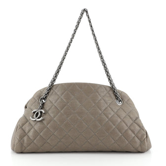 Chanel Just Mademoiselle Bag Quilted Caviar Medium