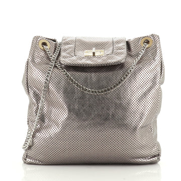 Chanel Drill Tote Perforated Leather Large