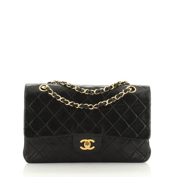 Chanel Vintage Classic Double Flap Bag Quilted Lambskin Medium