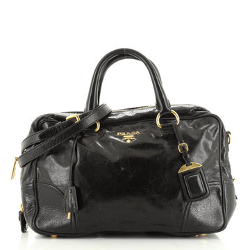 Prada Double Zip Convertible Tote Vitello Shine Medium