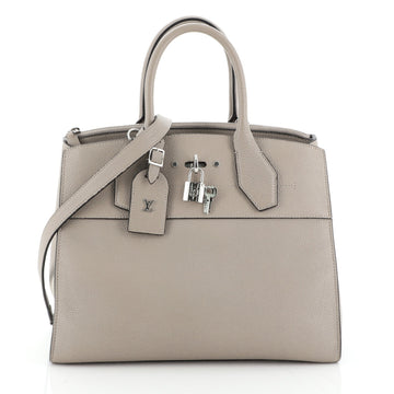 Louis Vuitton City Steamer Handbag Leather MM