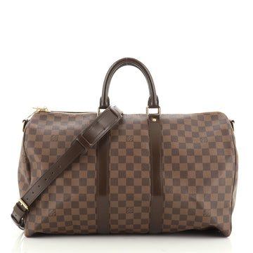 Louis Vuitton Keepall Bandouliere Bag Damier 45