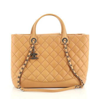 Chanel Easy Shopping Tote Quilted Calfskin Medium