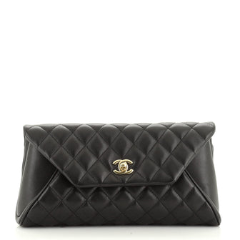 Fold Up Again Clutch Quilted Lambskin