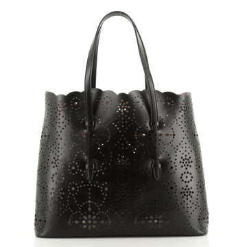 Alaia Open Tote Laser Cut Leather Large