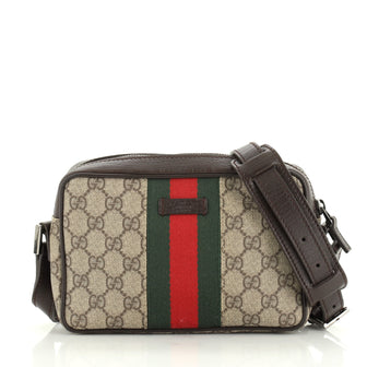 Gucci Web Camera Bag GG Coated Canvas Small