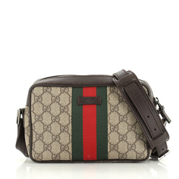 Gucci Web Camera Bag GG Coated Canvas Small