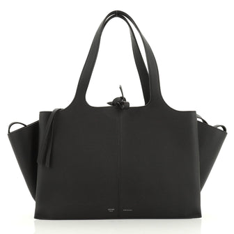 Celine Tri-Fold Shoulder Bag Grained Calfskin Medium