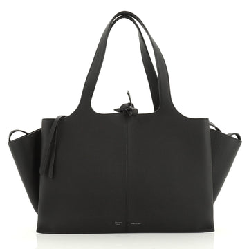 Celine Tri-Fold Shoulder Bag Grained Calfskin Medium