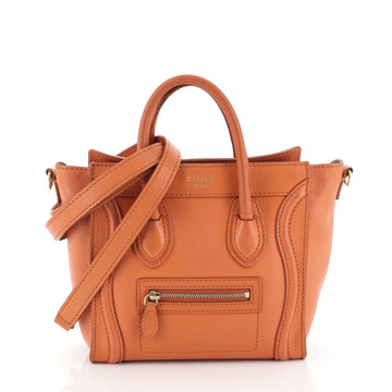 Celine Luggage Bag Grainy Leather Nano