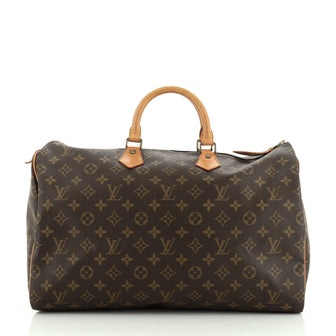 Louis Vuitton Speedy Handbag Monogram Canvas 40